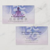 Yoga Meditation Instructor Class Pass Loyalty Kaar (Voorkant / Achterkant)