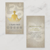 Yoga Meditation Instructor Class Pass Loyalty Kaar (Voorkant / Achterkant)