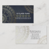 Yoga Meditation Instructor Class Pass Loyalty Kaar (Voorkant / Achterkant)