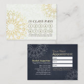 Yoga Meditation Instructor Class Pass Loyalty Kaar (Voorkant / Achterkant)