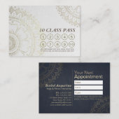 Yoga Meditation Instructor Class Pass Loyalty Kaar (Voorkant / Achterkant)