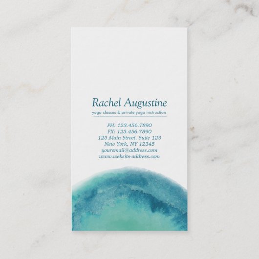 Yoga Meditation Instructor Class Pass Loyalty Kaar (Achterkant)