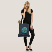 Yoga Meditation Instructor Elegant Waterverf Boom Tote Bag (Op model)