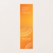 Yoga Meditation Instructor Gold Mandala Prijslijst Visitekaartjes (Buitenkant ongevouwen)