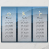 Yoga Meditation Instructor Gold Mandala Tri-Fold (Achterkant)