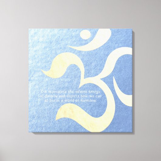 Yoga Meditation Instructor Life Coach OM-offertes Canvas Afdruk (Voorkant)