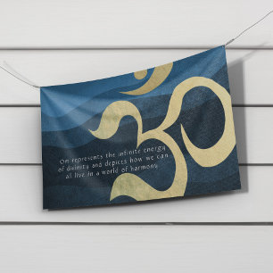 Yoga Meditation Instructor Life Coach OM-offertes Spandoek