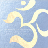 Yoga Meditation Instructor Life Coach OM-offertes Sticker (Voorkant)