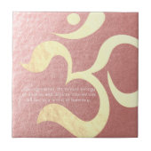 Yoga Meditation Instructor Life Coach OM-offertes Tegeltje (Voorkant)