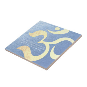 Yoga Meditation Instructor Life Coach OM-offertes Tegeltje
