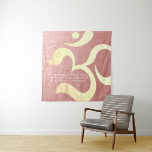 Yoga Meditation Instructor Life Coach OM-offertes Wandkleed