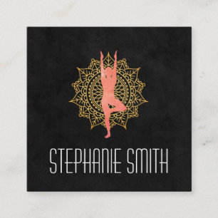 Yoga Meditation Instructor   Mandala Vierkante Visitekaartje