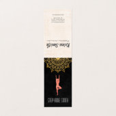 Yoga Meditation Instructor | Mandala Visitekaartjes (Buitenkant ongevouwen)