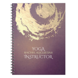 Yoga Meditation Instructor Paars Gold ZEN Symbool Notitieboek