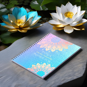 Yoga Meditation Instructor Roos Gold Foil Mandala Notitieboek