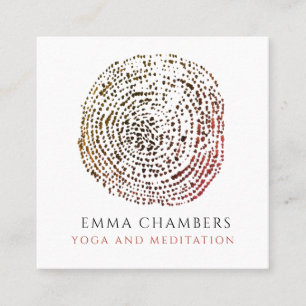 Yoga Meditation Instructor Vierkante Visitekaartje