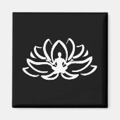Yoga Meditation Lotus Magneet (Voorkant)