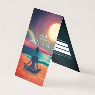 Yoga Meditation Moonlight Sky Zee Beach Price List Visitekaartjes