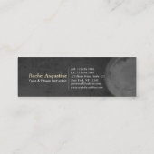 Yoga Meditation Pose Gold OM Symbol Galaxy Nebula Mini Visitekaartje (Achterkant)