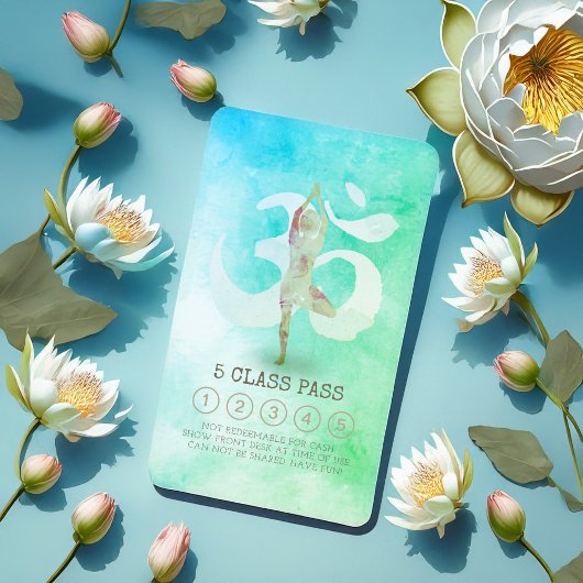 Yoga Meditation Pose om Symbol Class Pass Loyalty