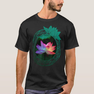 Yoga Meditation Rainbow Lotus Mode Bovenkant T-shirt