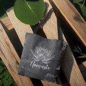 YOGA Meditation Reiki Instructor Black White Lotus Draagtas