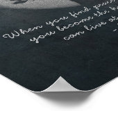 Yoga Meditation Reiki Instructor Silver Tree Quote Poster (Hoek)