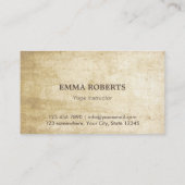 Yoga & Meditation Silver Om Symbol  Visitekaartje (Achterkant)