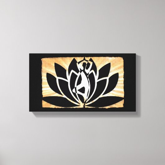Yoga Meditation Zen Canvas Wall Art (Voorkant)