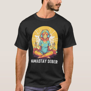 Yoga Mediteren Uitademen Inademen Tipsy Drinken Na T-shirt