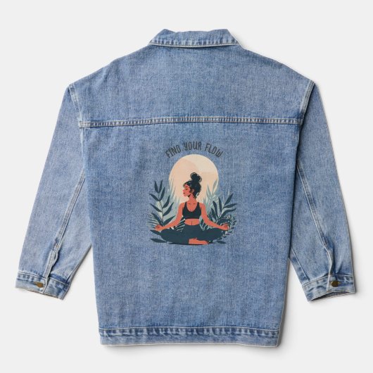 Yoga meisje denim jacket (Achterkant)