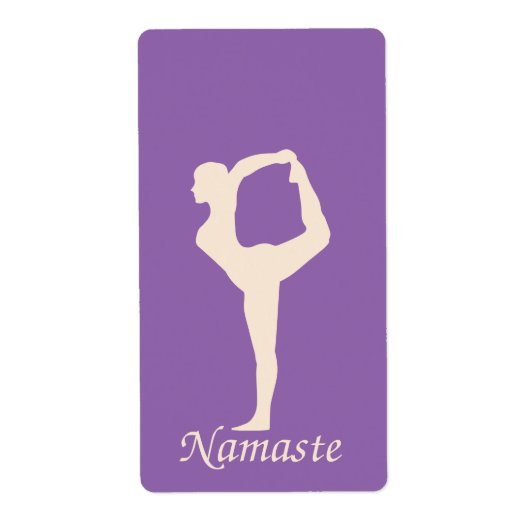 Yoga meisje etiket (Voorkant)