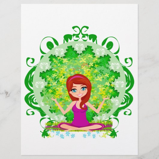 Yoga meisje Flyer (Voorkant)