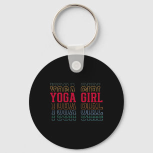 Yoga Meisje Grappige Gelaagde Tekst Dochter Jeugd Sleutelhanger