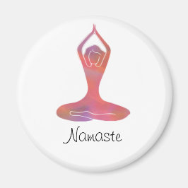 Yoga Meisje Namaste Magneet