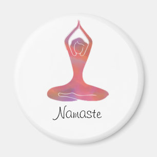 Yoga Meisje Namaste Magneet