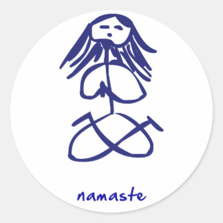 Yoga Meisje namaste stickers