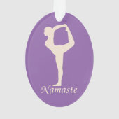 Yoga meisje ornament (achterkant)