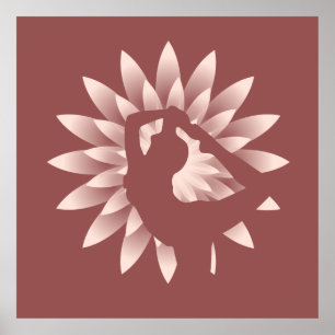 Yoga meisje poster