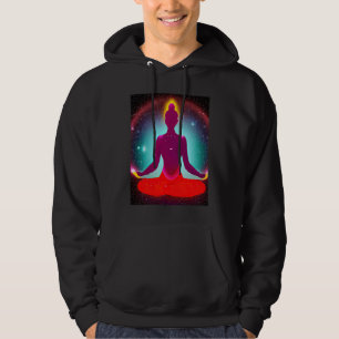 Yoga Meisje Vrouw Zonnegroet Meditatie Chakra  Hoodie