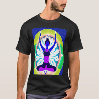 Yoga Meisje Vrouw Zonnegroet Meditatie Chakra  T-shirt