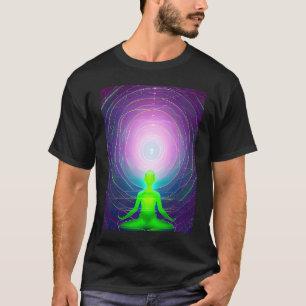 Yoga Meisje Vrouw Zonnegroet Meditatie Chakra T-shirt
