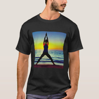 Yoga Meisje Vrouw Zonnegroet Meditatie Chakra T-shirt