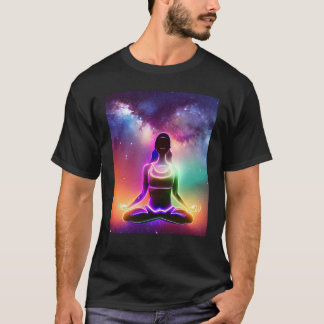 Yoga Meisje Vrouw Zonnegroet Meditatie Chakra T-shirt