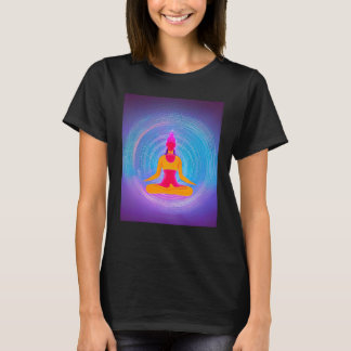 Yoga Meisje Vrouw Zonnegroet Meditatie Chakra  T-shirt