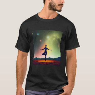 Yoga Meisje Vrouw Zonnegroet Meditatie Chakra T-shirt