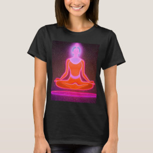 Yoga Meisje Vrouw Zonnegroet Meditatie Chakra T-shirt
