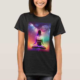 Yoga Meisje Vrouw Zonnegroet Meditatie Chakra T-shirt