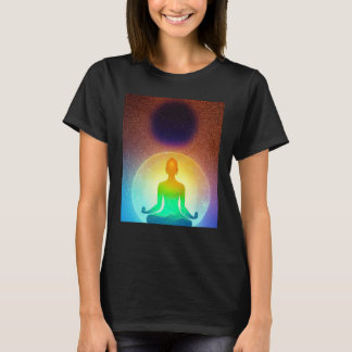 Yoga Meisje Vrouw Zonnegroet Meditatie Chakra T-shirt