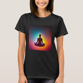 Yoga Meisje Vrouw Zonnegroet Meditatie Chakra  T-shirt